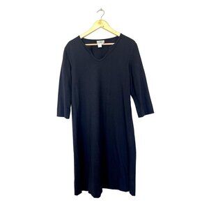 Coldwater Creek Petite Black Midi Dress M Petite